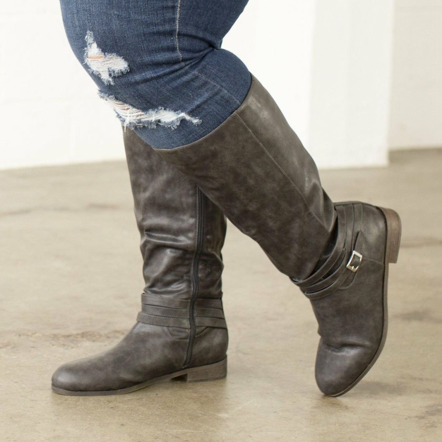 * Journee Collection Boots Ivie Extra Wide Calf Extra-Wide Calf