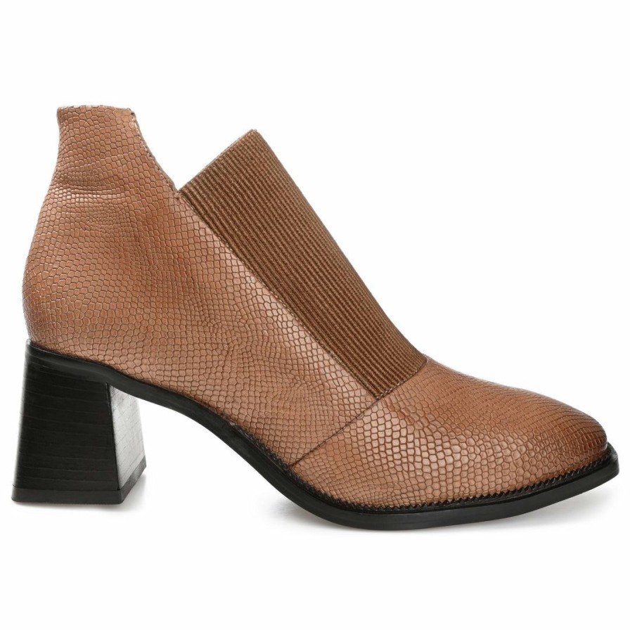 * Journee Signature Booties Stylla Genuine Leather