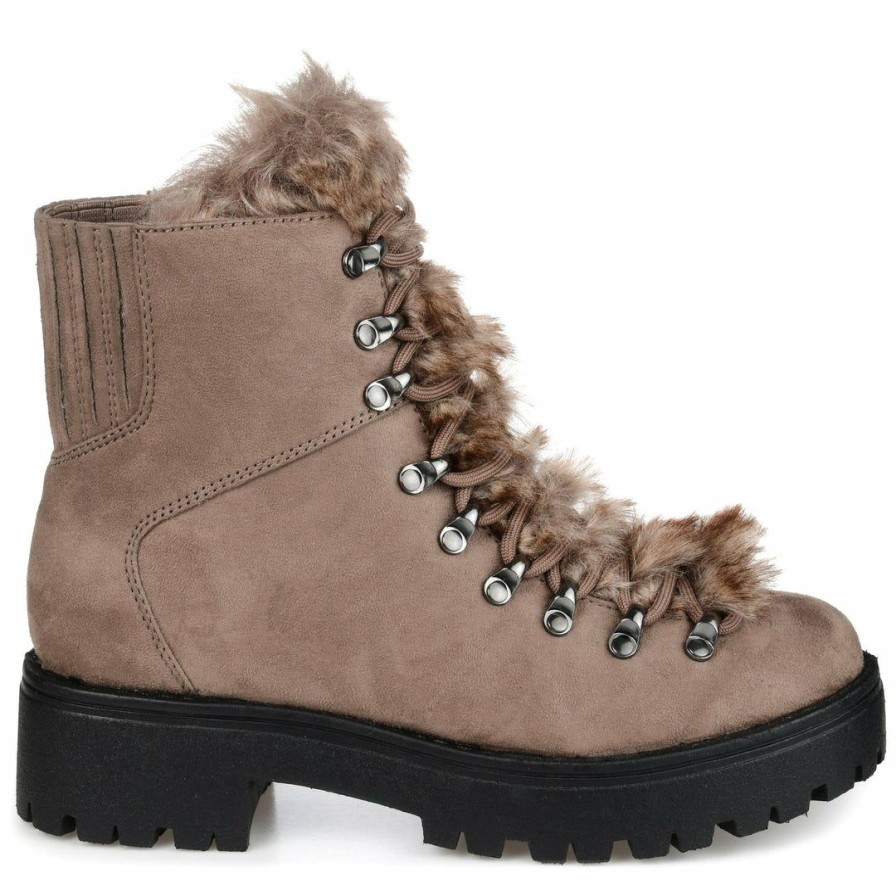 * Journee Collection Booties Trail Combat