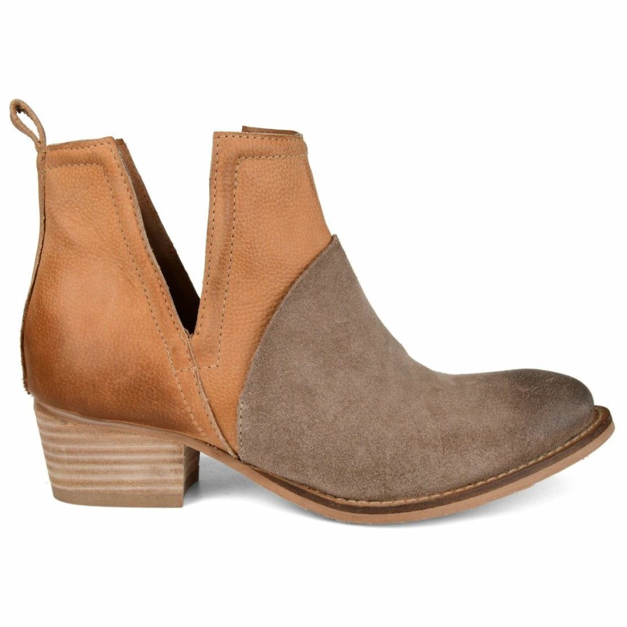 * Journee Signature Dempsy Booties Genuine Leather