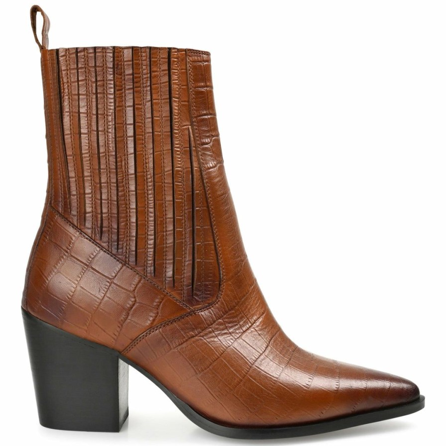 * Journee Signature Markka Booties Genuine Leather